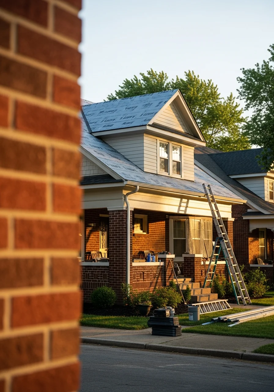 Liberty home exterior showing quality restoration or maintenance work.