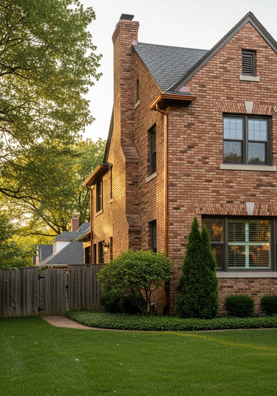 Close-up of Mission Hills home exterior showing fine craftsmanship and premium finishes.
